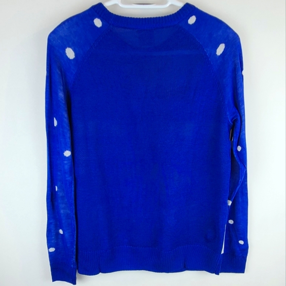 2/$30 ☆ NWT Lightweight Blue  Snowman Sweater Size Med - Picture 8 of 8